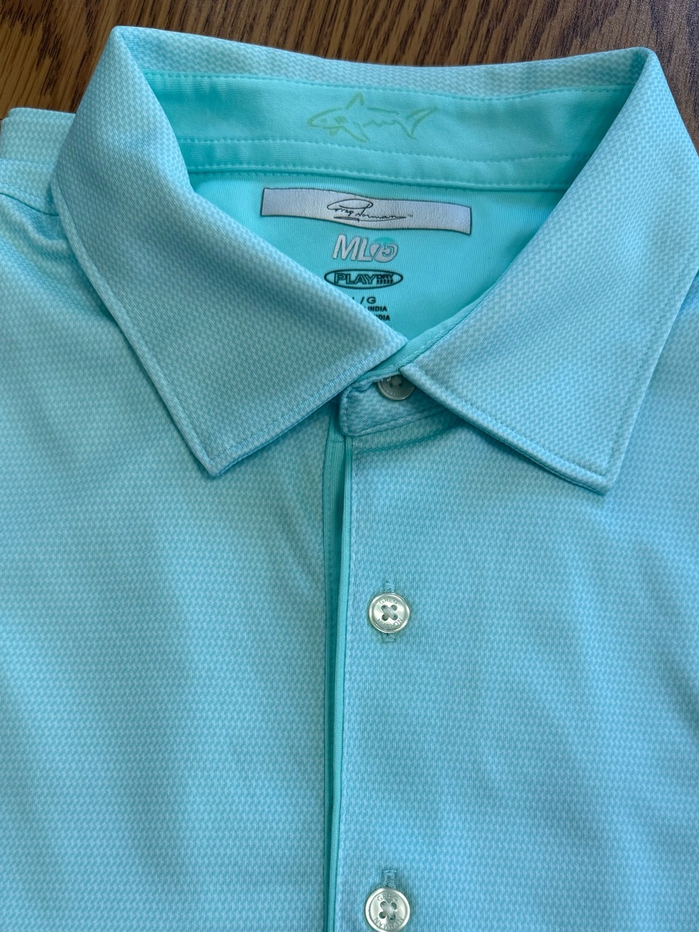 Buy 1 $10 or 2/$15 any Men’s Polo-NWOT Greg Norman L Robin Egg Blue & Baby Blue